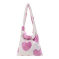 thumbnail image 2 of Bolso Mensajero Felpa Con Amor para Mujer A La Bolsos Otoño E Invierno (rosa), 2 of 9