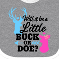 thumbnail image 4 of Inktastic Gender Reveal Will It Be a Little Buck or Doe? Girls Baby Bib, 4 of 4