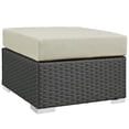 thumbnail image 2 of Hawthorne Collection Patio Square Ottoman in Canvas Antique Beige, 2 of 4