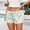 Green, variant on LINGLANG Women's Casual Striped Drawstring Shorts, High Waist Summer Beach Shorts with Pockets, Comfortable Outdoor Activity Leisure Short Pants