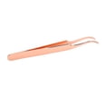 thumbnail image 4 of Herramienta aplicadora de pestañas DIY: pinzas curvas de oro rosa para una fácil aplicación y extracción de pestañas., 4 of 14
