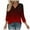 Womens Pullover Light Blue, variant on Womens Fall Clothes, 3/4 Sleeve Shirts for Women Fashion Loose Fit Ombre Tie Dye V Neck T-Shirts