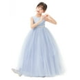 thumbnail image 3 of Ekidsbridal Girl Pageant Flower Girl Dress - V-Back Satin with Rhinestones PR123-A (Size: 2-12), 3 of 6