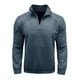 thumbnail image 2 of pstuiky camisas de hombre de manga larga, Blusa informal de manga larga con cuello alto y cremallera de color liso para hombre salir tops l, 2 of 6