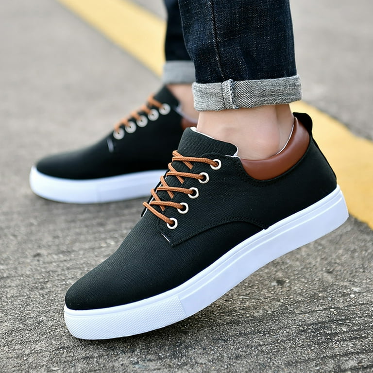 HSMQHJWE Sneaker Men Mens 12 Wide Shoes Casual Men Low Top Canvas Walking Shoes Lace Up Fashion Casual Shoes Men Casual Loafer