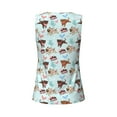 thumbnail image 5 of Sigee Cute Pug Dogs for Women's Workout Tank Top,Running Tank Tops,Sleeveless Gym ClothesMedium, 5 of 8