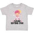 thumbnail image 3 of Inktastic Future Softball Star Girl Girls Toddler T-Shirt, 3 of 5