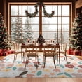 thumbnail image 6 of CHAKME 5'x7'Area Rugs Washable Non Slip Floral Carpets for Living Room Bedroom Kitchen Office Large Rugs Cottage Farmhouse Dining Room Oriental Flower Rugs, Light beige, 6 of 6