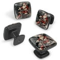 thumbnail image 2 of 4 Pcs Cabinet Handle Drawer Pulls Santa Claus Motorcycle Knobs with Screws Square Furniture Office Cabinet Knob Decoration, 2 of 7