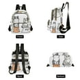 thumbnail image 4 of FORMRS Mini Backpack Purse for Women Quilted Travel Daypack Casual Shoulder Bag, Gray Cute Chubby Cat, 4 of 7