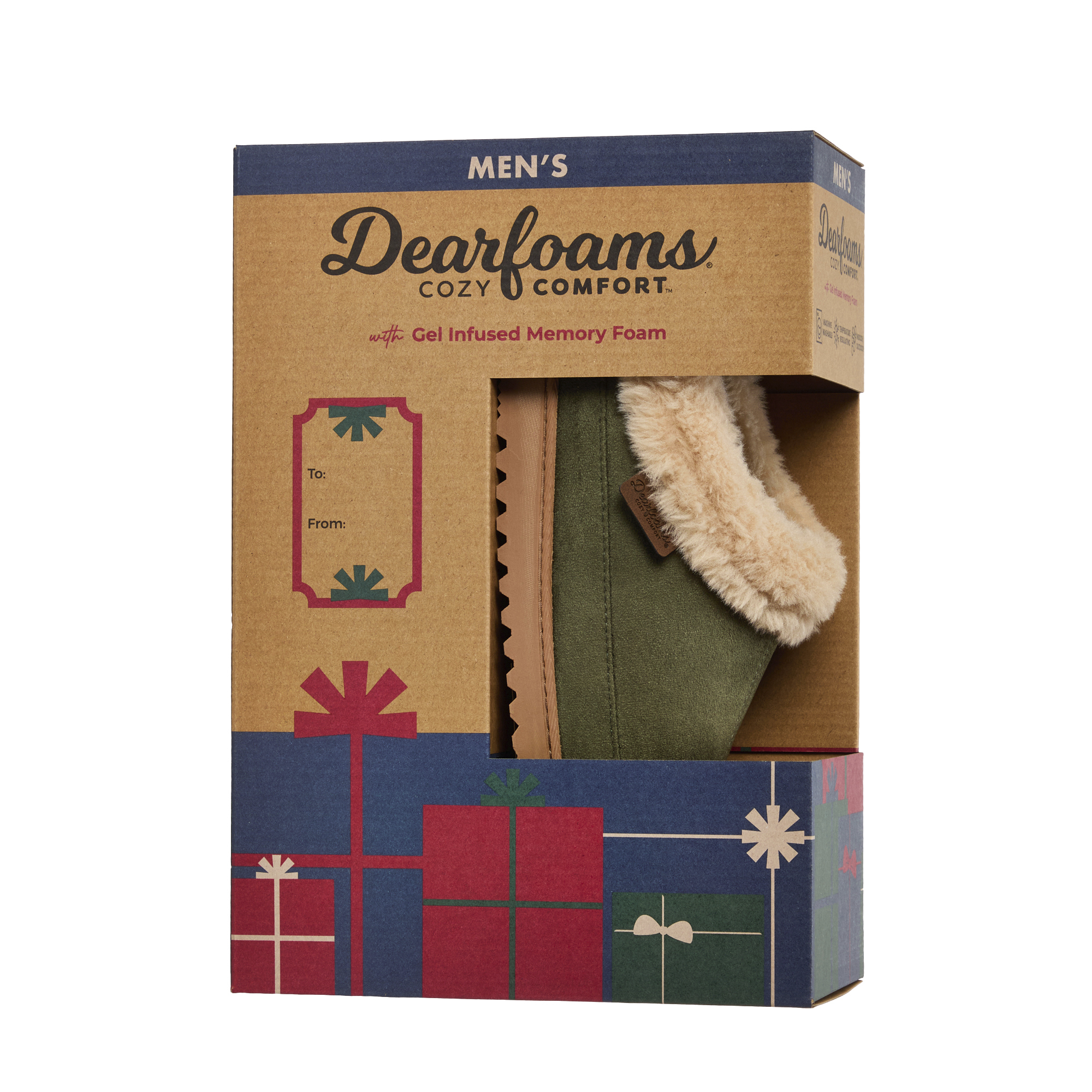 Dearfoams Cozy Comfort Men's High Vamp Clog Sippers