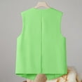 thumbnail image 5 of DondPO Womens Vest Women's Autumn and Winter Vest Small Waistcoat Suit Waistcoat Women's Outerwear Vests Vest Women Trendy Green 3XL, 5 of 6