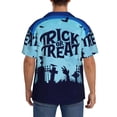 thumbnail image 5 of Fotbe Halloween Trick Or Treat print Short Sleeve Button Down Shirts for Men Casual Summer Beach Wrinkle Free Shirt-3X-Large, 5 of 7