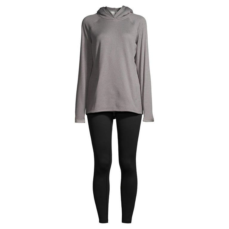 Athletic Works Women s Athleisure Hoodie and Leggings Set Walmart