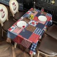 thumbnail image 2 of Pioneer Flower Floral Print Pattern Rectangle Tablecloth 60"x102", Waterproof Polyester Table Cloth, Wipeable Spillproof for Dining Camping Indoor Outdoor, 2 of 6