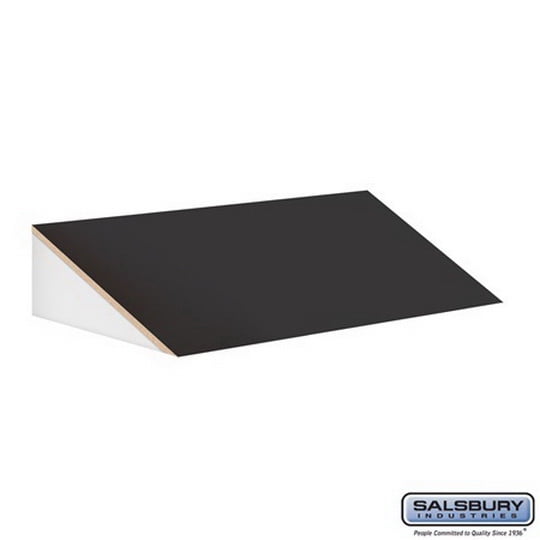 Salsbury 33356BLK Sloping Hood - for 18 Inch Deep Designer Wood Locker - 3 Wide - Black