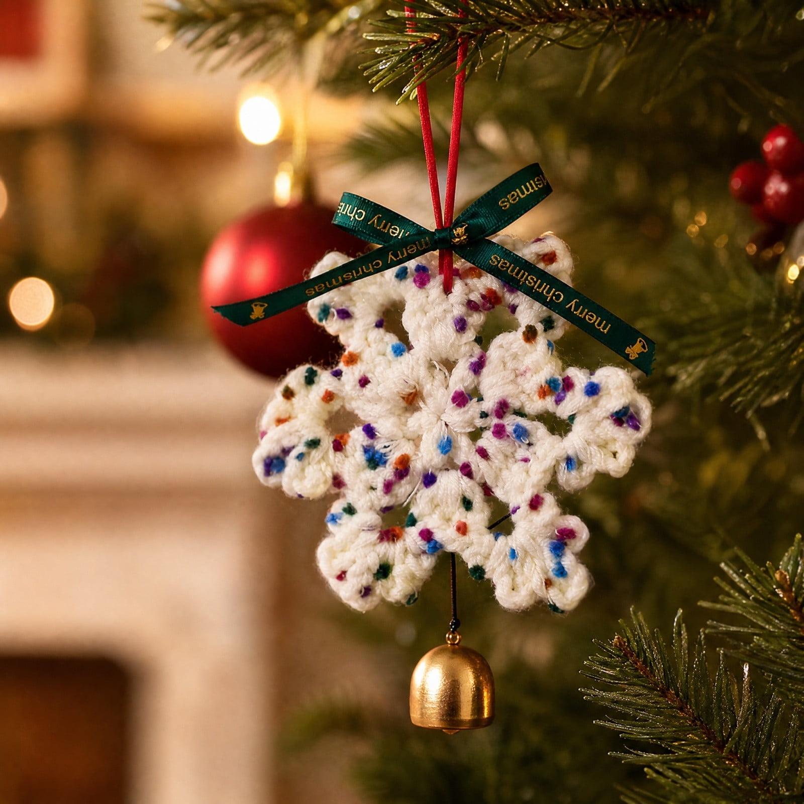 Christmas Felt Snowflake Ornaments Festive Decor for Christmas Trees and Holiday Hanging Decorations for Festive Celebrations and Home Holiday Display