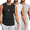 Black/White/Light Grey, variant on COOFANDY Black Sleeveless Gym Shirt Men Cotton Bodybuilding Muscle T-Shirts Fitness Tank Tops 3 Pack Light Grey