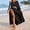 ☁071-Black, variant on 2 Piece Set High Slit Skirt Boho Maxi Dress Beach Cover Ups for Women Sarong Bikini Coverup Vacation Outfits