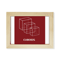 thumbnail image 1 of Mathematical Geometric Space Cuboids Desktop Photo Frame Picture Art Decoration Painting 6x8 inch, 1 of 3