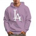 thumbnail image 6 of Men's Hoodie LA Pattern Midweight Sweatshirt Pullover, 6 of 16
