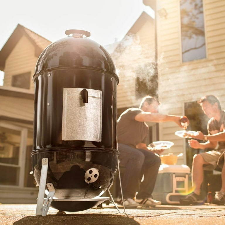 Weber, Charcoal Smoker, 721001, 18-inch with Steel Grates