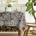thumbnail image 3 of Boho Bohemia Style Tablecloth 52x70 Inch Rectangular, Vintage Country Rustic Farmhouse Magical Washable Seasonal Table Cover for Party Picnic Dinner Decor, 3 of 6