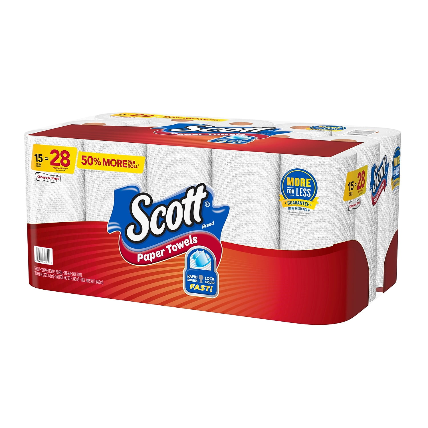 Scott KCC55417CT Double Roll Paper Towels - 15 Per Pack - Case of 2