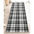 thumbnail image 6 of Well Woven Apollo Flatwoven Plaid Black 2'3" x 7'3" Runner Rug, 6 of 7