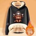 thumbnail image 2 of WILLBEST Sudaderas para Mujer, Estilo Borrego, Gruesas, Cálidas, de Color Liso XXX-Grande, 2 of 4