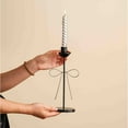 thumbnail image 4 of Black Bow Metal Candlestick Holder, Artistic Taper Candle Holder, Cute Decor for Birthday Party/Girlish Home/Living Room, 4 of 8