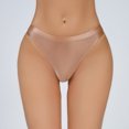 thumbnail image 6 of Women's Silky Shiny Low Waist Briefs Transparent Underwear, 6 of 6