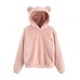 thumbnail image 3 of Sudadera con capucha de orejas de conejo de manga larga para mujer, Sudadera con capucha de felpa cálida, Tops casuales, Otoño e Invierno, 3 of 5