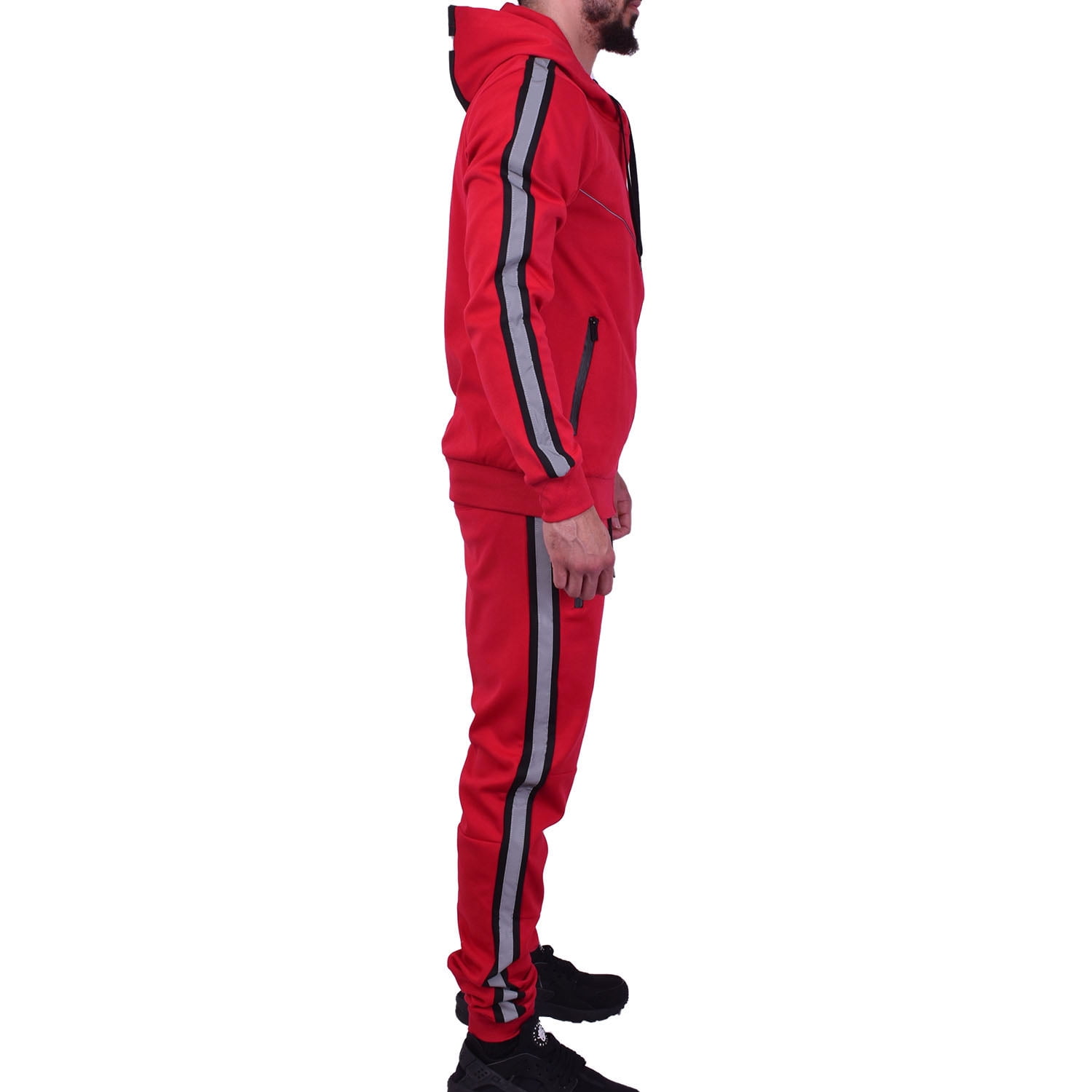 mens red nike sweatsuit set