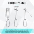 thumbnail image 2 of 200 Pieces Nail Clippers Bulk Stainless Steel Fingernails Cutters Pointed Toenail Trimmers Manicure Pedicure Tool Set with Key Chains for Kids Men and Women, 2 of 4