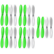 HobbyFlip Green Clear Propeller Blades Props 5x Propellers Transparent Compatible with Micro Drone Quad Rotor