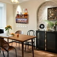 thumbnail image 6 of 2 Pack Wall Mounted Wine Rack, Wood LED Wine Glass Rack, Bar Shelves, Wine Glass Holder Wall Mounted, Floating Bar Shelves for Kitchen, Dining Room, Home, Bar, 6 of 7