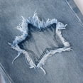 thumbnail image 5 of EnJoCho Teen Girls Baggy Wide Leg Barrel Denim Jeans Pants Star Applique Elastic Waist 𝖸𝟤𝖪 Fashion Kids 5-14 Years Trousers Bottoms, 5 of 7
