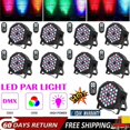 thumbnail image 1 of Par Lights 36W RGB Wireless Battery Powered Sound Activated Remote Control for Wedding Party Church 8 Pack, 1 of 6