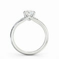 thumbnail image 3 of Spot Jewel 1.7 Ct Round Cut Lab Created Diamond Ring – 14K White Gold Plated Split Shank Solitaire – Accent Diamond 4 Prong Ring – 9th Anniversary Jewelry for Women, 3 of 4