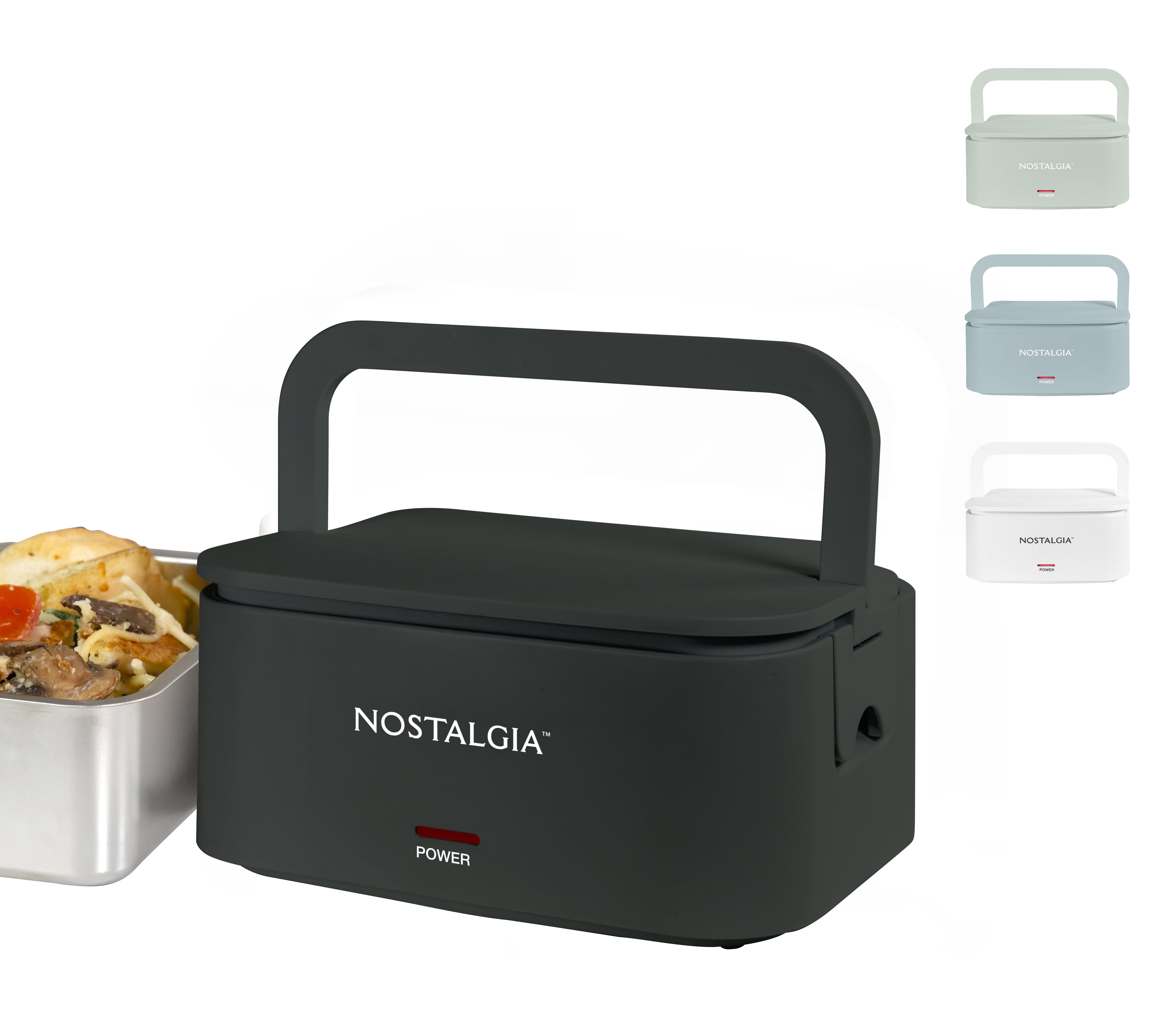 Nostalgia 32 oz. Portable Heated Lunch Box - Black