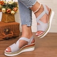 thumbnail image 4 of MKLEKYY Sandalias de Playa para Mujer, Sandalias Grandes de Verano para Mujer, Nuevas Sandalias Informales Con Tacón de Punta Plana y Boca de Pez para Mujer, 4 of 4