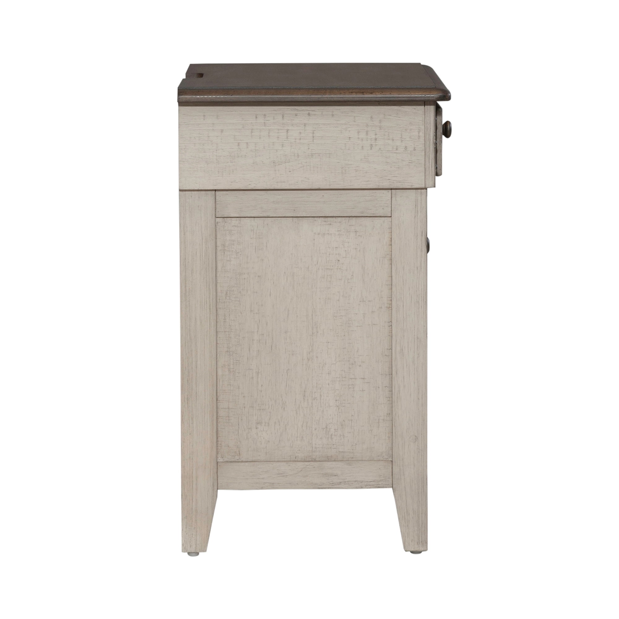 Ivy Hollow 3 Drawer Night Stand w/ Charging Station