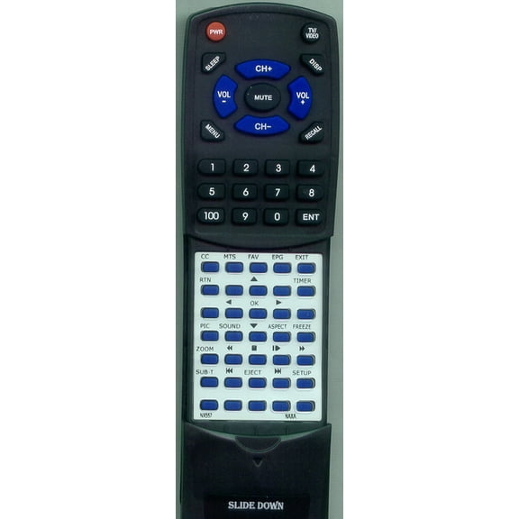 Replacement Remote for NAXA RTNX557, NX554, NX557