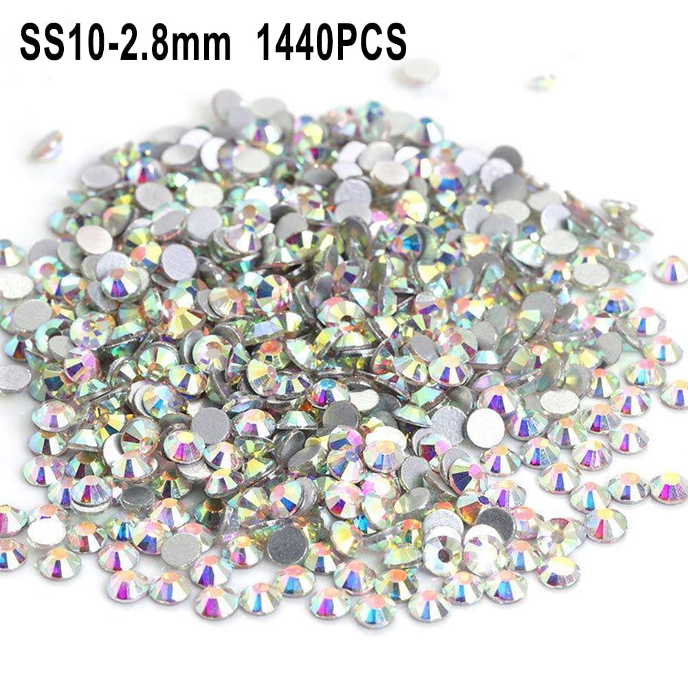 BEADSLAND 14400PCS Hotfix Rhinestones Bulk for Crafts DIY, Crystal AB, SS10  