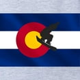 thumbnail image 2 of CafePress - Colorado Snowboard Flag - Cute Infant Baby Football Bodysuit, 2 of 3