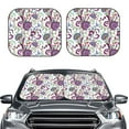 thumbnail image 2 of Windshield Sun Shade, Fairy Flower Foldable Car Sun Shade Windshield For Front, 2 Pieces, 2 of 4