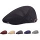thumbnail image 2 of Gorros de malla transpirable para hombre, gorra plana ajustable, para exteriores, regalo para padre, 2 of 4