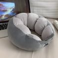 thumbnail image 5 of Homerr U-shaped Travel Pillow Portable Travel Pillow Neck Support Cushion -Soft Breathable Washable Non-Fading Adjustable Airplane Car Travel Cushion Memory Foam Neck Pillow, 5 of 9