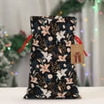 thumbnail image 5 of Naloa Lilies Flowers Drawstring Christmas Bags, 3D Xmas Gift Bags, Christmas Wrapping Bags, Xmas Goodie Bags, Treat Pouch Bags, Party Favor Bags-Small, 5 of 9